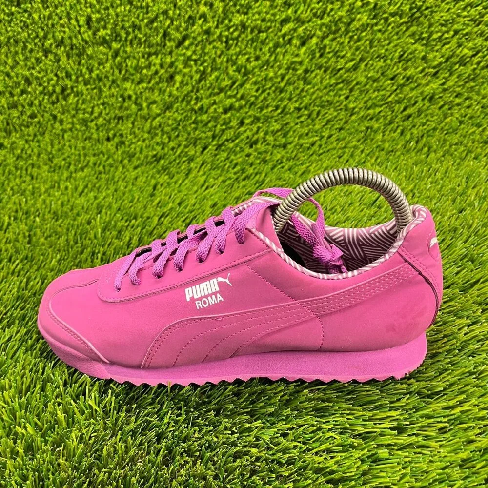 Puma Roma Nm Girls‎ Size 6Y Pink Running Casual Walking Shoes Sneakers